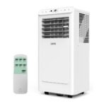 Garvee 8,000 BTU Portable Air Conditioner, 3-in-1 Portable AC Unit with Cool, Dehumidifier & Fan Modes, Covers Rooms up to 350 sq.ft, Sleep Mode, Remote Control, Timer & Full Window Kit