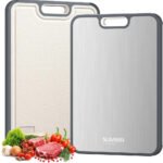 Titanium Cutting Board for Kitchen, Pure Titanium/PP, Size 16”×11”