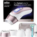 Braun Skin i-Expert Smart IPL PL7219 at Home Laser Hair Removal for Women and Men with App, Premium Pouch, Venus Razor, 2 Smart Heads, Facial Trimmer