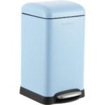 happimess Betty Retro Mini 3.2 Gal Step Trash Can, Tide Pool Blue