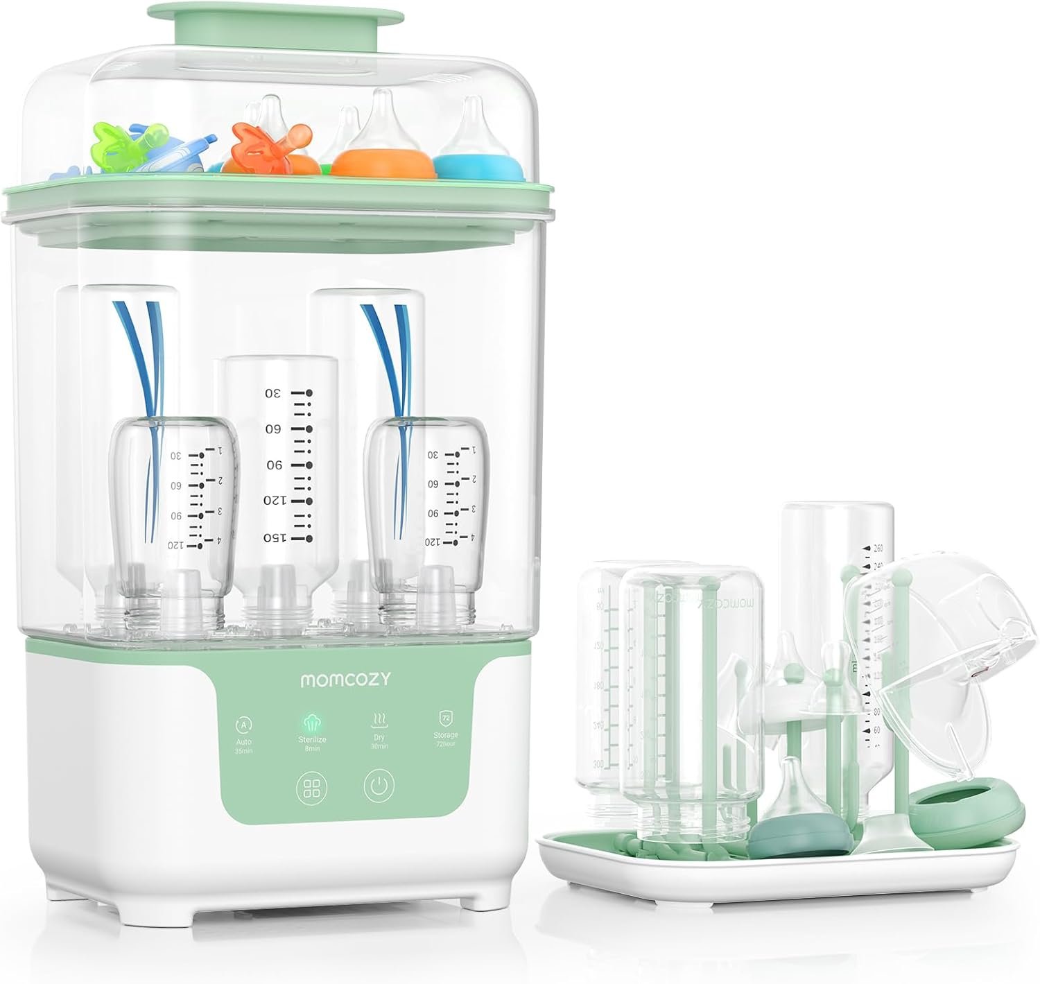 Bottle Momcozy New Modular Nesting 4 in 1 Compact Bottle Sterilizer and Dryer - Image 1
