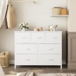 OLIXIS 7 Drawer Fabric Dresser, Storage Tower for Bedroom and Closet