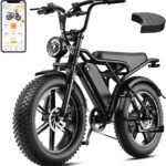 Jasion RetroVolt Electric Bike, 70-Mile Range, 2000W Peak, Fat Tire