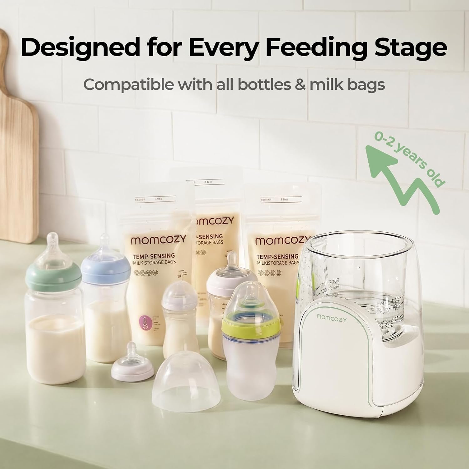 Feeder Momcozy NightPro Bottle Warmer for Baby Breast Milk with Night Light - Image 1