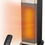 Space Heaters for Indoor Use, 16.3'' H Electric Heater with 12H Timer, ECO