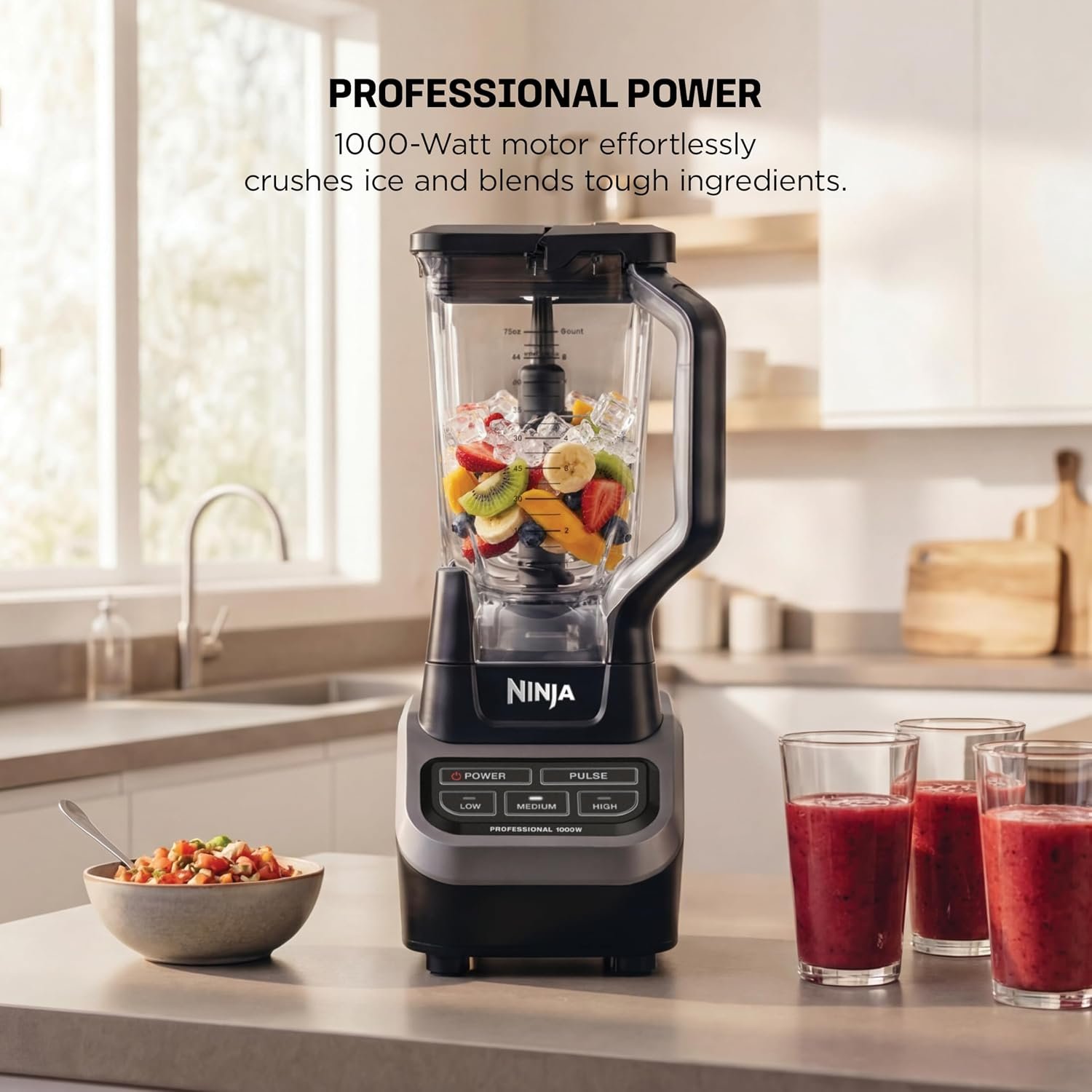 Ninja Ninja Professional Blender, 1000W, Total Crushing Tech, 72oz Pitcher, BL610 - Image 1