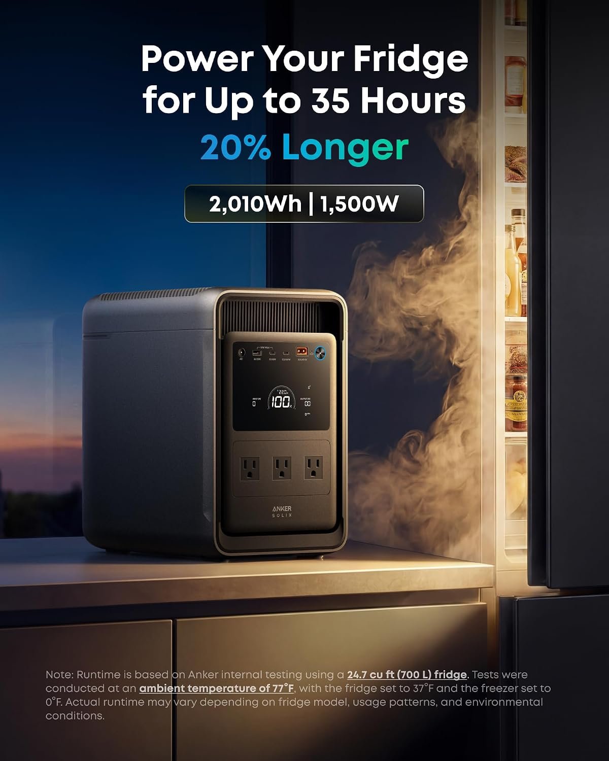 Power Station Anker SOLIX S2000 Portable Power Station, 2,010Wh, 1,500W - Image 1