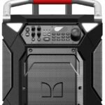 Monster Rockin’ Roller 360 Indoor/Outdoor Portable Bluetooth Speaker | Up to 240W of 360 Degree Sound & Up to 100 Hours of Playtime | Includes Microphone