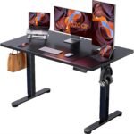 ErGear 48 X 24 Inch Height Adjustable Electric Standing Desk, Black