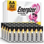 Energizer AA Batteries Alkaline Power, 32 Count Alkaline Double A Battery Pack