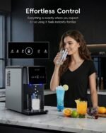 ecozy Nugget Ice Makers Countertop 40lbs Per Day, Touchless Ice Dispenser - Image 2
